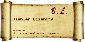 Biehler Lizandra névjegykártya